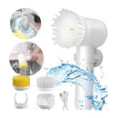 Escova Elétrica de Limpeza 5 em 1 Praticidade e Eficiência para Sua Cozinha e Banheiro