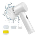 Escova Elétrica de Limpeza 5 em 1 Praticidade e Eficiência para Sua Cozinha e Banheiro