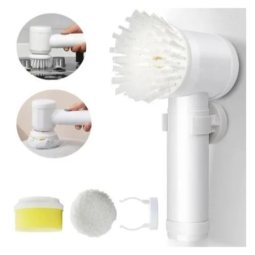 Escova Elétrica de Limpeza 5 em 1 Praticidade e Eficiência para Sua Cozinha e Banheiro