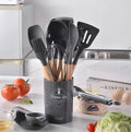 Kit de Colheres de Silicone para Cozinha – 12 Peças