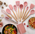 Kit de Colheres de Silicone para Cozinha – 12 Peças