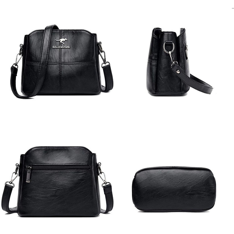 Bolsa Feminina Transversal de Couro Midi