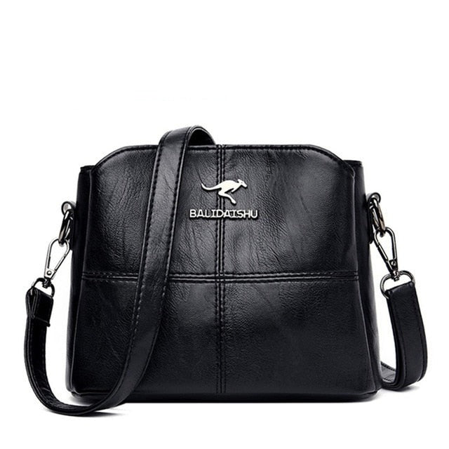 Bolsa Feminina Transversal de Couro Midi