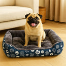 Cama para Cachorros Estampada Azul - da Ronron