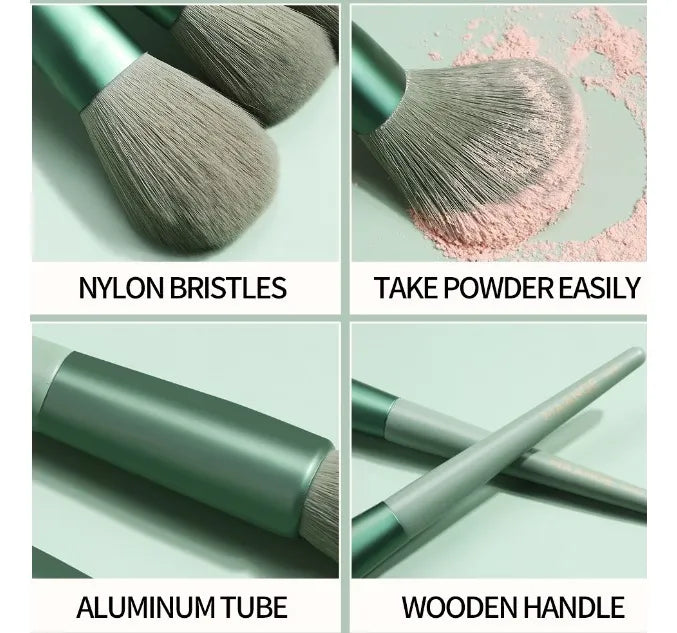 Kit 13 Pçs Pincéis De Maquiagem Contorno Kabuki Profissional