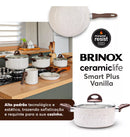Conj de Panelas 8 Peças Ceramic Life Smart Plus Vanilla - Brinox