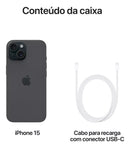 Apple iPhone 15 (128 GB) - Preto - Distribuidor Autorizado