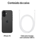 Apple iPhone 16 (128 GB) - Preto - Distribuidor Autorizado
