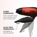 Mondial Max Travel SC-10 Secador De Cabelo 1200W Cor Vermelho/Preto