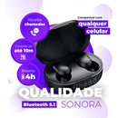 Fone De Ouvido Bluetooth Sem Fio Tws Bateria De Longa Duração e Conexão Ultra Rápida
