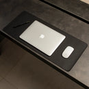 Deskpad Mousepad Bullpad 70x30cm Couro Sintético Preto