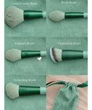 Kit 13 Pçs Pincéis De Maquiagem Contorno Kabuki Profissional