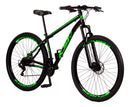 Bicicleta Aro 29 Aço Carbono Ksvj Freios Disco Suspensão 21v