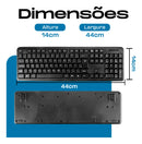 Teclado Bahrein Para Pc Computador Notebook Com Fio Português Brasil Cor Preto
