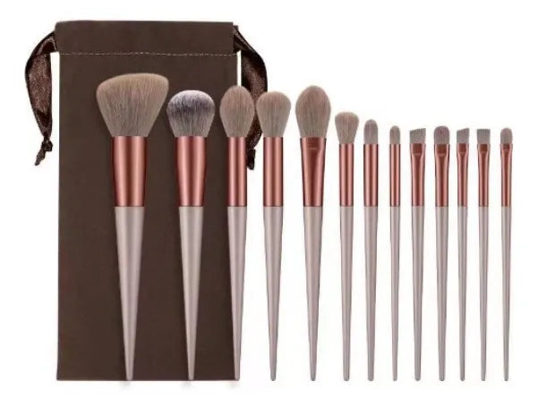 Kit 13 Pçs Pincéis De Maquiagem Contorno Kabuki Profissional