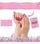 Kit Alongamento Unha Gel Cabine Lixadeira Elétrica Luminária