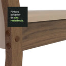 Sala De Jantar Mesa Tampo Madeira 4 Cadeiras Ellen Madesa Rb Cor Crema Com Bege MDJA0401807QBE