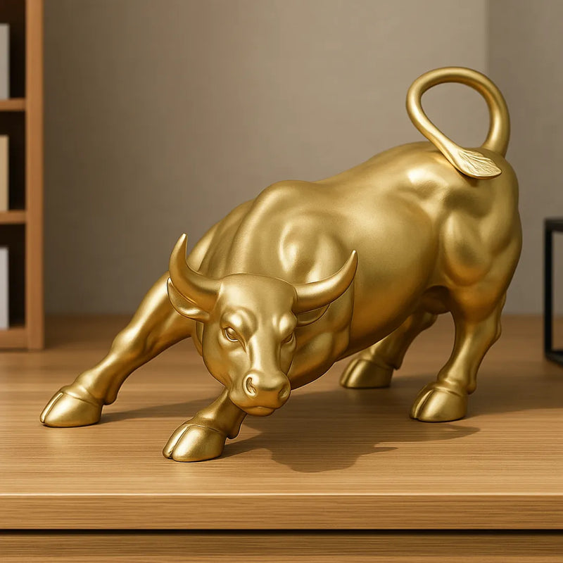 Escultura Decorativa Touro Estátua para Mesa - Decoração
