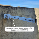 Varal Articulado de Parede Dws em Aço Reforçado - Preto ou Branco, 5 Cordas, Kit com 21m de Corda, Parafusos e Buchas