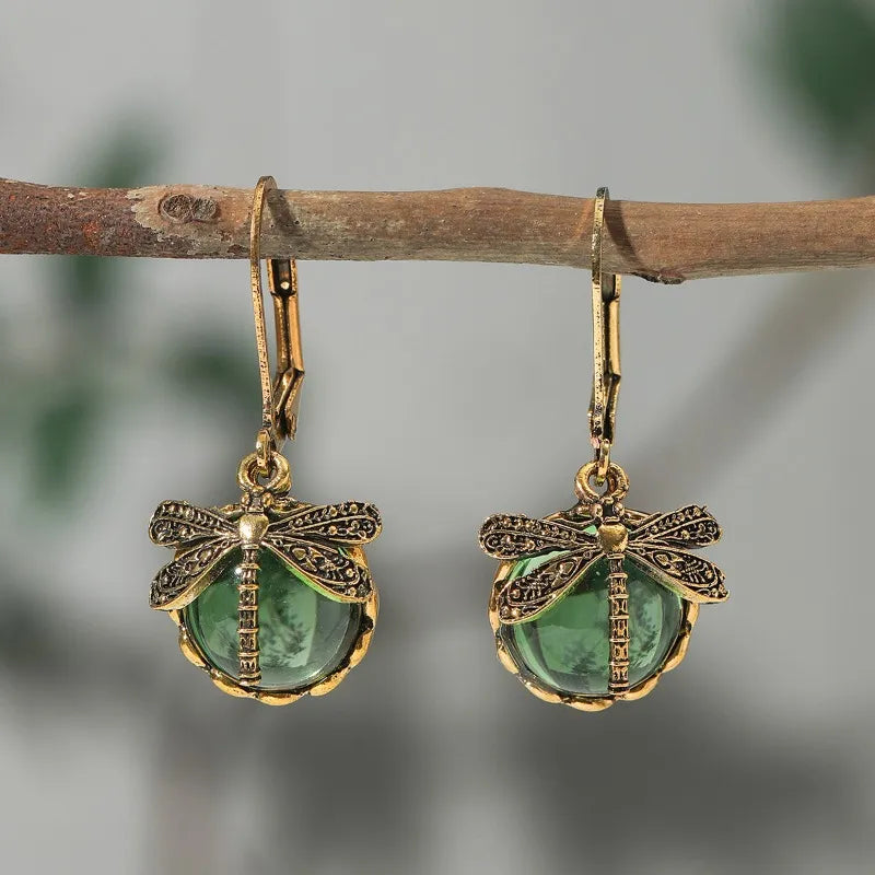 Brincos Boho Vintage Libélula