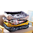 Cama para Cachorros Estampada Azul - da Ronron