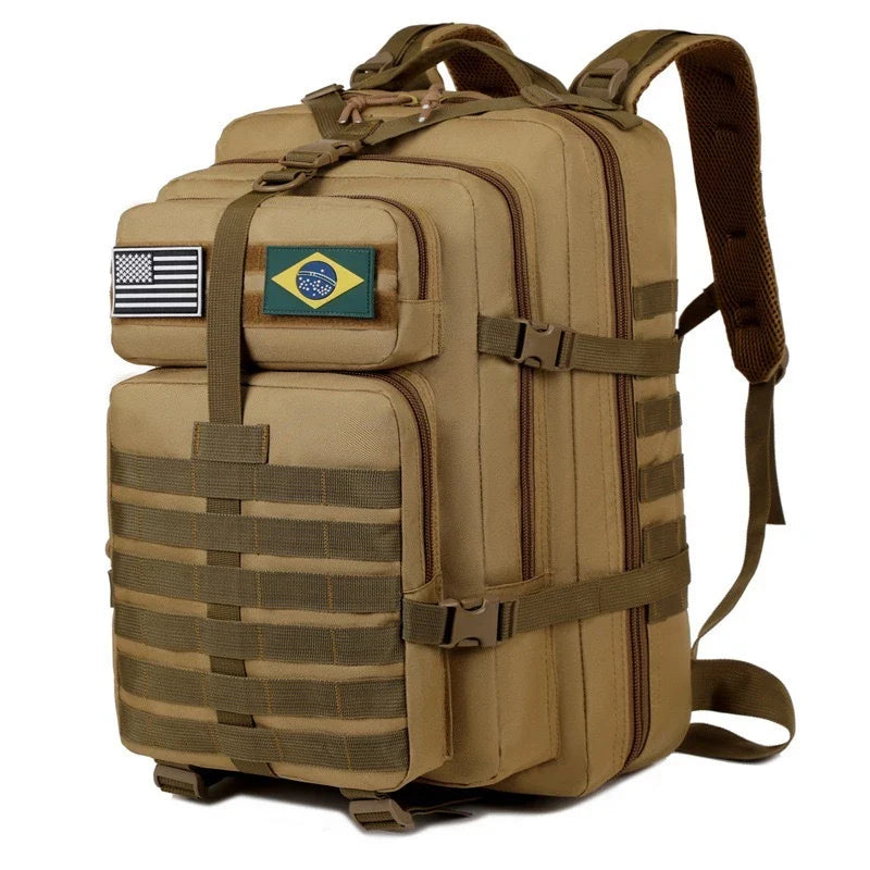 Mochila Tática Overload 50L + Garrafa Térmica Tripé de brinde!
