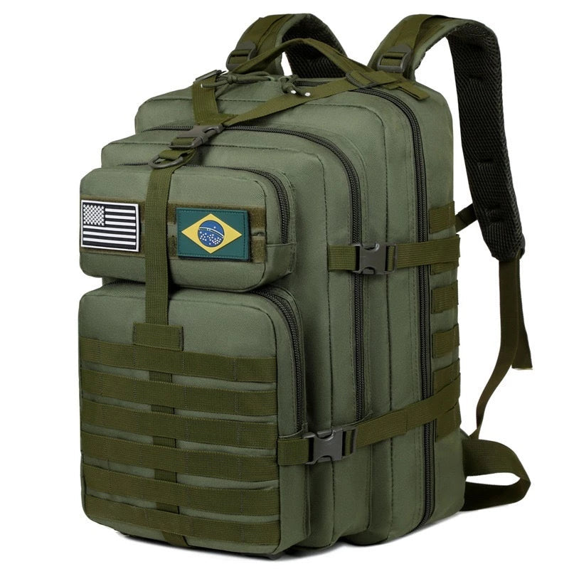 Mochila Tática Overload 50L + Garrafa Térmica Tripé de brinde!